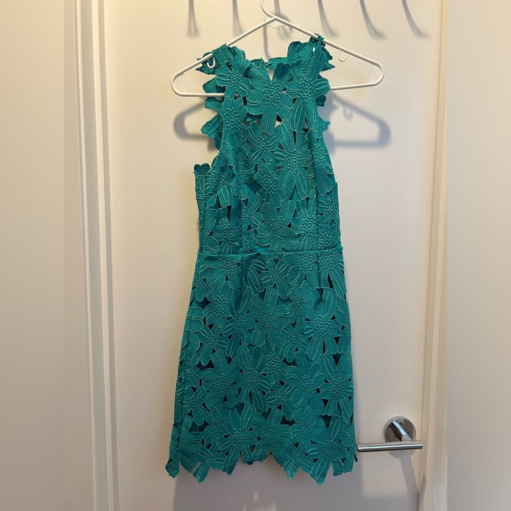 Floral lace free people dress